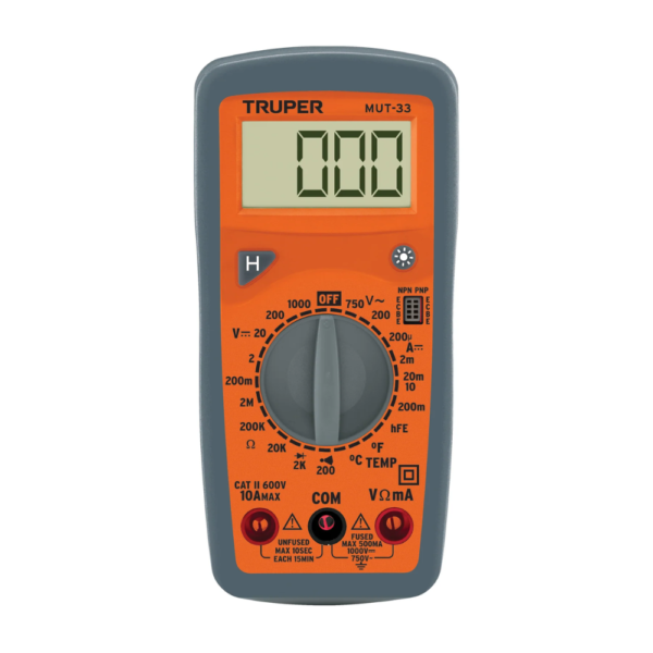 Multímetro Multitester Digital Truper Mut-33 - Imagen 2