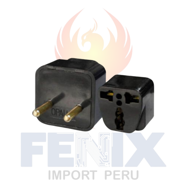 Adaptador X2 Unid Enchufe Multiple Redondo AP-6049B Opalux