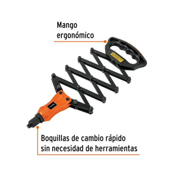 Remachadora Acordeón Re-ac Truper C/ 5 Boquillas - Imagen 4