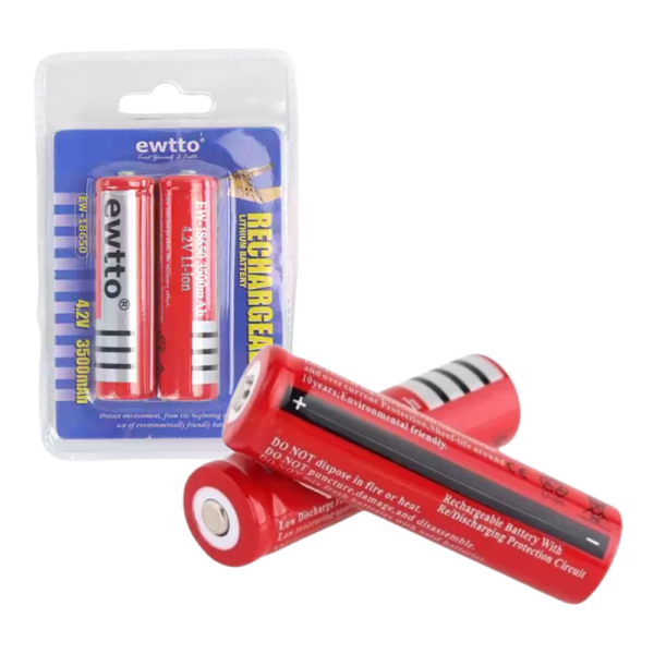Baterías Recargables 18650 4.2v 3500mah Litio Ewtto Ew-18650