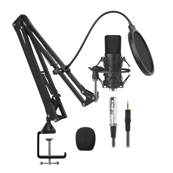 Microfono Condensador Profesional Kit para Entrevistas Streaming y Podcast - Imagen 3