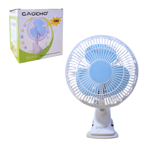 Ventilador Electrico Girable Dual Base con Gancho 2 Velocidades Silencioso GUC-180C