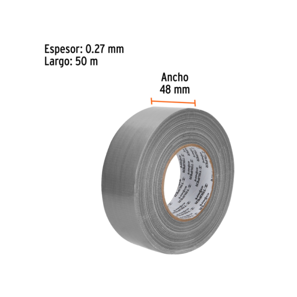 Cinta para Reparar Reforzar Proteger Ductos Tuberias Ancho 48 mm TRUPER - Imagen 2