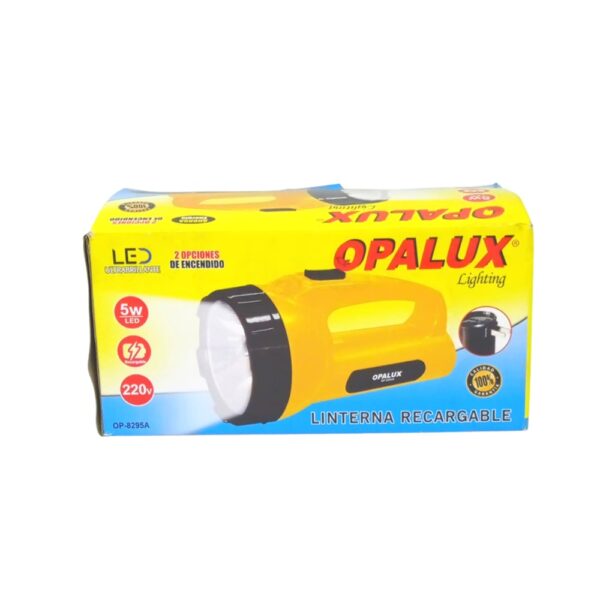 Linterna Recargable 5w Opalux Op-8295 Luz Alta - Imagen 3