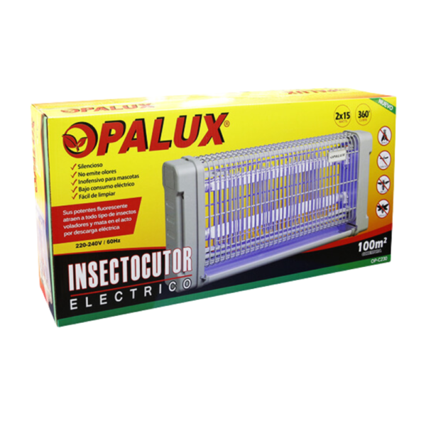 Insectocutor Mata Mosquitos, Moscas 30W 100m2 Opalux OP-C230 - Imagen 3