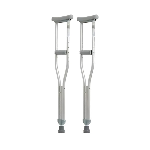 Muletas Axilares Ortopedicas Regulable de Aluminio Talla M en PAR - Imagen 2