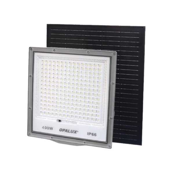 Reflector LED con Panel Solar y Control Remoto 400W 500LM IP66 - OPALUX - Imagen 3