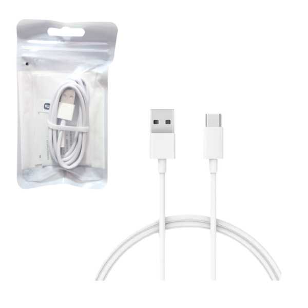 Cable USB A a Tipo C 1m Blanco Xiaomi- SJX14ZM