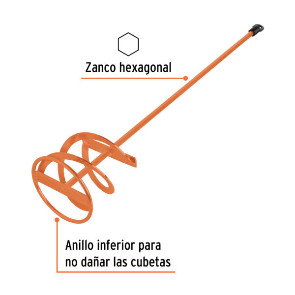 Revolvedor Mezclador De Pintura 120mm Truper Rev-12 - Imagen 3