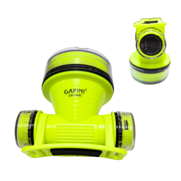 Linterna Frontal Actuatica 5w Recargable CN-L868C Cafini - Imagen 2