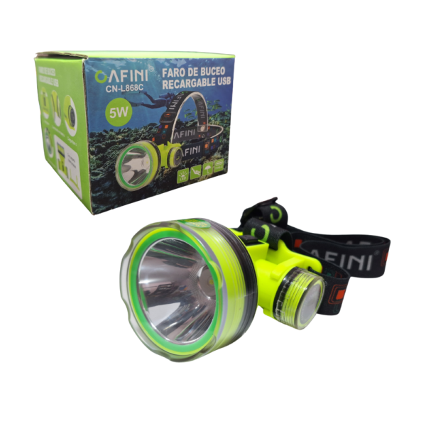 Linterna Frontal Actuatica 5w Recargable CN-L868C Cafini