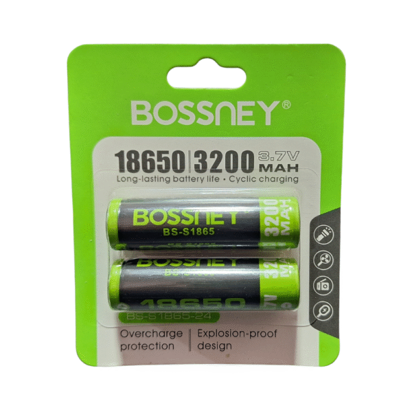 Baterias Recargables 18650 4.2v 3200mah Litio BOSSNEY BS-1865-24 - Imagen 3