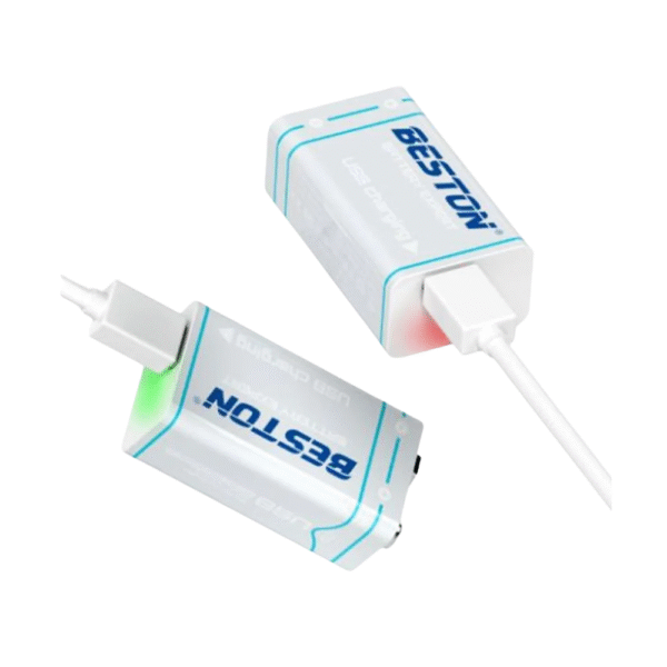 Batería Recargable 9V Beston con Cable USB C - Imagen 3