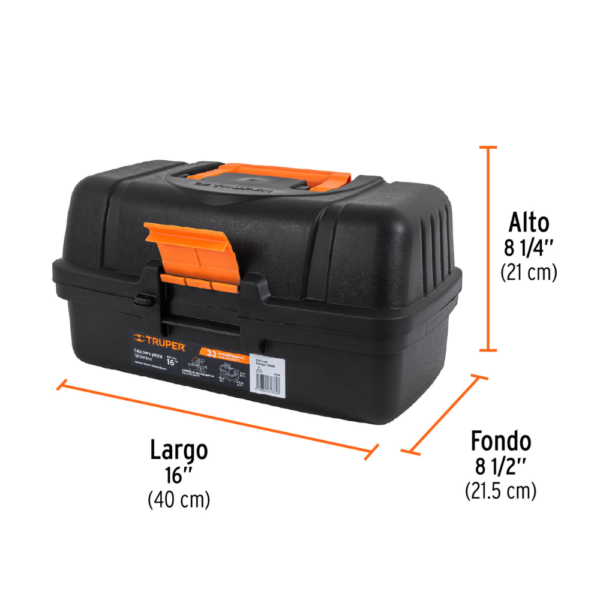 Caja Organizadora Pesca Carpinteria cerrajeria Truper CPE-16N - Imagen 3