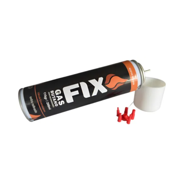 Gas Butano FIX Ultra Refinado Valvula Universal 200 ml - Imagen 2