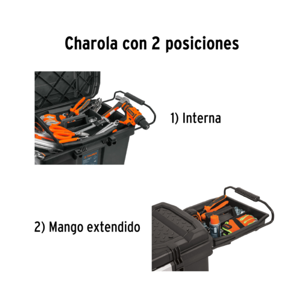 Caja de Herramientas con Ruedas de 23 x 17" CHP-23R Truper - Imagen 5
