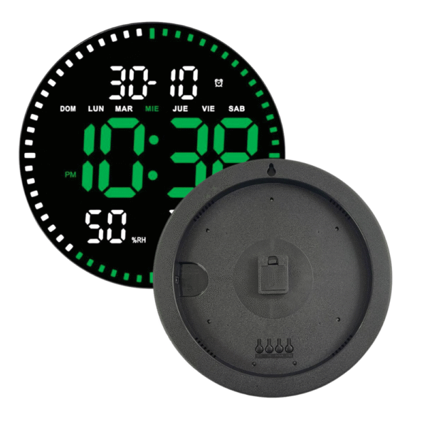 Reloj Digital LED de Pared Control Remoto Temperatura Alarma JH-2860 - Imagen 2