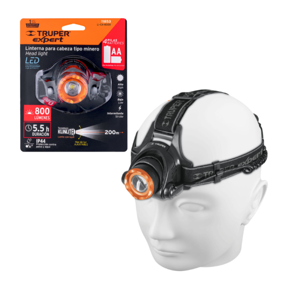 Linterna de Minera LED 800 lm Truper LI-CA-800X