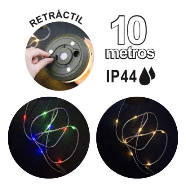 Lampara con Tira de Luz RGB Decorativa 10 Metros Opalux OP-4080 - Imagen 2