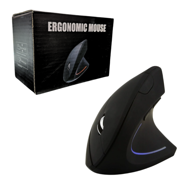 Mouse Ergonomico Inalambrico Vertical con Adaptador JSY-5DW