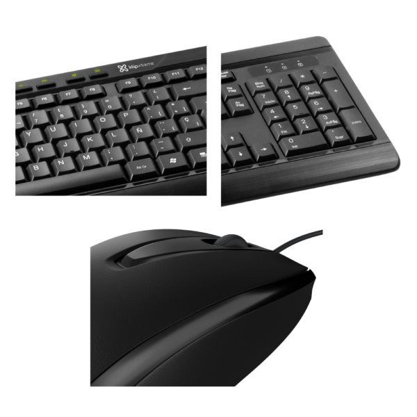 Combo Mouse y teclado Multimedia Español Klip KCK-251S DeskMate - Imagen 2