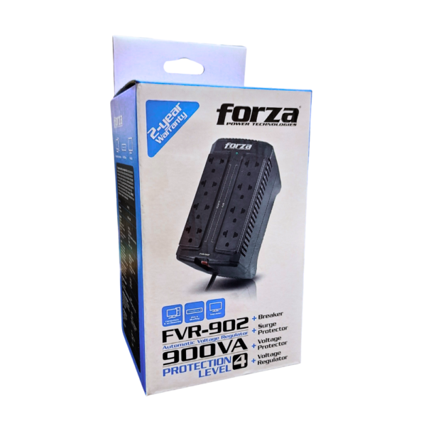 Estabilizador Forza Fvr-902 8 Tomas 900Va/450W 220v - Imagen 3