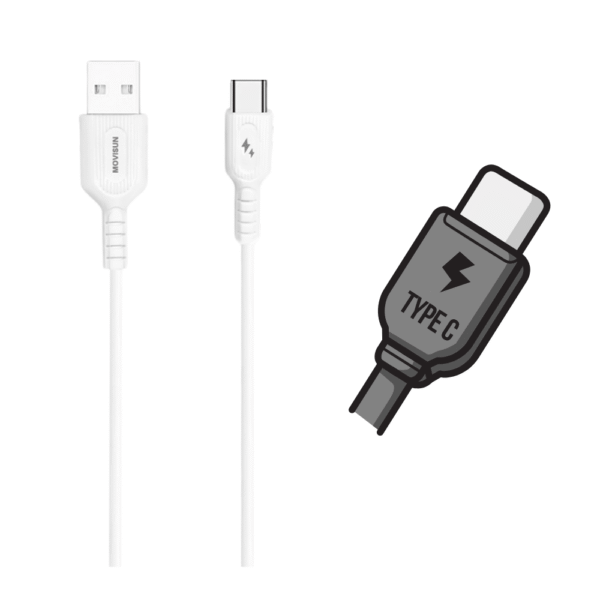 Cable Movisun Para Celular Tipo C 1m Carga Rápida